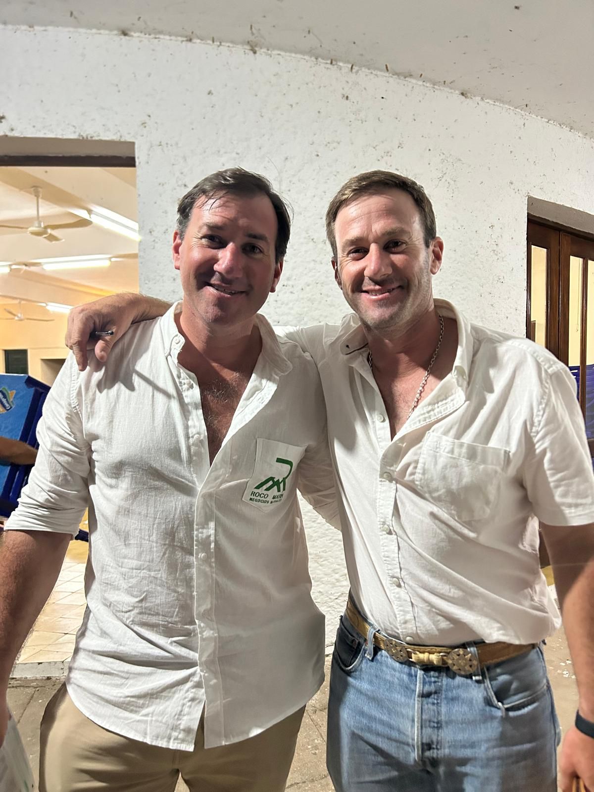 Enrique y Fabián Marín en un evento del sector rural
